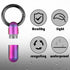 2 Pieces Keychain Pill Holder Tiny Keychain Pill Case Titanium Keychain Medication Pill Holder Waterproof Pill Container Portable Titanium Pill Ca...