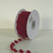 AK TRADING CO. 25 Yards Fuzzy Pom Pom Wired Trim Ribbon Lace - Burgundy...