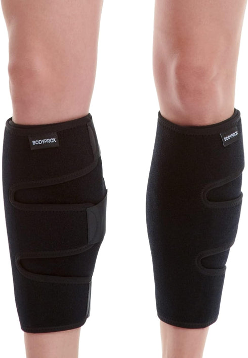 Bodyprox Calf Support Brace 2 Pack, Adjustable Shin Splint Compression Calf Wrap...