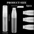 4 Pack Paint Pens 15 mm White Empty Acrylic Permanent Marker Clear Acrylic Paint Marker Pens Fine Point Refillable Marker Pen for Wood Ceramic Met...