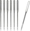 50 Pcs Size 100/16 Universal Leather&Jeans Sewing Machine Needles, Heavy Duty Machine Needles for Thickened Fabrics, Compatible with Home Sewing M...