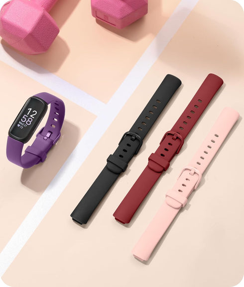 Compatible with Fitbit Inspire 3 Bands for Women Men, Sport Wristband Replacement Soft Silicone Straps for Fitbit Inspire 3 Fitness Tracker Women ...
