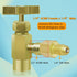 Boltigen 6pcs R134a Refrigerant Tank Adapters, R12 to R134a AC Fitting Connector, 1/2 to 1/4 Flare R134a Vacuum Pump Adapter Fittings with Valve C...