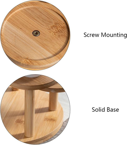 OLizee® 5 Tier Wood Plant Riser Stand Tabletop Tiered Plant Pot Holder Stand Bamboo Succulent Plant Stand Plant Pot Riser Stand Plant Display Hold...