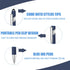6 Pcs Blue Ink Ballpoint Pen with Stylus Tip 2 in 1 Ballpoint Pen Metal Pens Stylus Pen for Touch Screens School Office Coworkers (Blue)...