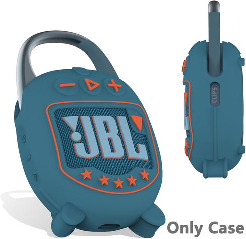 Silicone Cover Case for JBL Clip 5 Ultra Portable Bluetooth Speaker, Protective Skin Accessories for JBL Clip 5 Pro Sound Bluetooth Speaker Stand ...