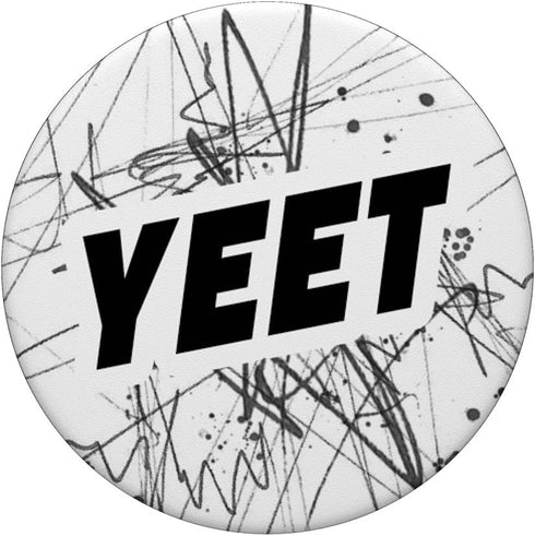 Yeet Meme Black and White Abstract Pattern Boys PopSockets PopGrip: Swappable Grip for Phones & Tablets PopSockets Adhesive PopGrip...