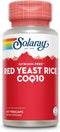 SOLARAY Red Yeast Rice Plus CoQ-10 & No-Flush Niacin Vitamin B-3, Healthy Heart & Cardiovascular Support, Non-Irradiated & Citrinin Free, 60 Day M...
