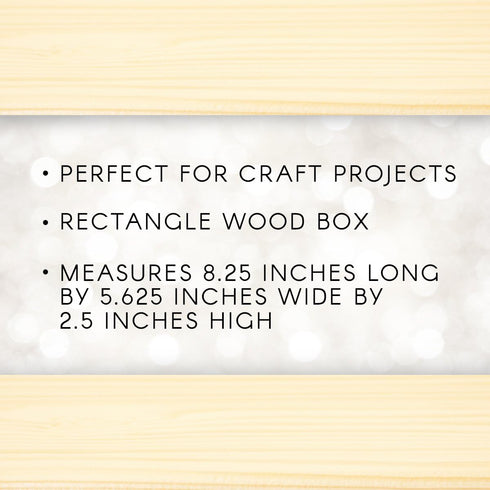 Darice Craft Light Unfinished Wood with Clasp – Make Your Own Gift, Jewelry, Photo Decorate with Paint, Ribbon, Decoupage and More, 8.25" x 5.625"...