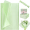 Bolsome 100 Sheets 20 * 14 Inches Metallic Green Tissue Paper for Gift Wrapping, Pearlescent Tissue Paper for Gift Bags for Green Boho Birthday We...