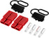 2-4 Gauge Battery Quick Connect Disconnect Electrical Plug Kit 175 Amps Wire Harness Plug for Winch Trailer, 2 Pack, Red...