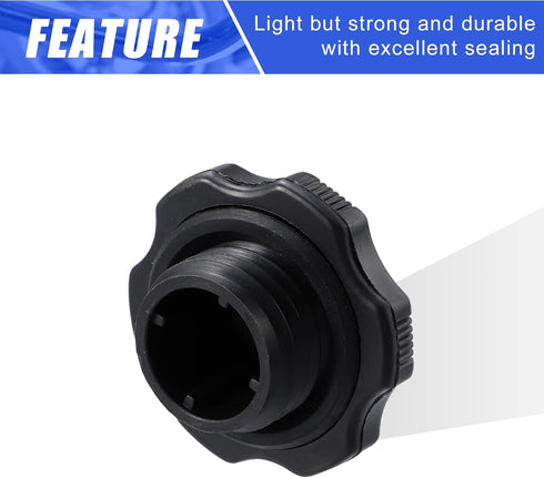X AUTOHAUX Engine Fuel Tank Cap Gas Oil Filler Plug Cover Replace 0453-10-250 for Mazda MX-6 1988-1997 for Mazda Millenia Miata Black...