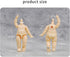 YMY 5.7cm mini doll body BJD cute body for GSC nendoroid head YMY Mini doll head?Sakura Pink?...
