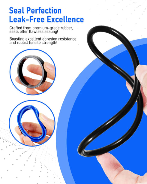 Hydraulic Log Splitter Cylinder Rebuild Seal Kit for 4.0"Bore x 1.75" Rod Cylinder, Dirty Hands Tools Huskee Log Splitter Parts Hydraulic Cylinder...