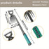 Weed Puller Tools Sharp Weeding Tool High Manganese Steel Weed Remover Tool, Grass Root Removal Tool with Handle 6 Teethes Dual Purpose Hand Weede...