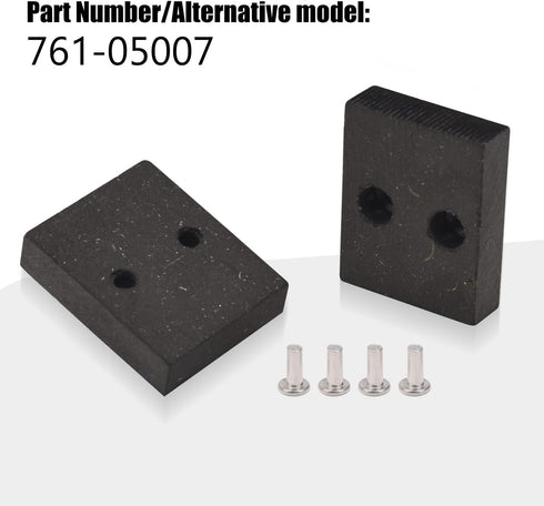 4 Pcs 761-05007 Deck Brake Pad Compatible with Troy-Bilt/Cub Cadet XT1-LT42, XT1-LT42 C, XT1-LT46, XT2-LX42, XT2-LX42 FAB CC C 600 Mower - Include...