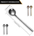 4 Pieces Coffee Spoons Teaspoons Stainless Steel Espresso Spoons Frosted Handle Soup Spoons for Coffee Sugar Soup Ice Cream Dessert Cake Supplies,...