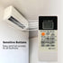 Replacement Remote Control for Mitsubishi Air Conditioner RU18A, Sensitive Buttons Small Air Conditioner Controller for Home...