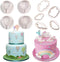 Fewo Set of 9 Hot Air Balloons Cloud Plastic Fondant Cutting Mold Grass Sheep Biscuits Gum Paste Sugar Craft Cookie Cutter Baby Shower Party Cake ...