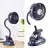 Clip on Fan Usb Battery Operated Desk Clip Fan with Emergency Power Bank, Baby Stroller Fan Rechargeable Personal Fan Flexible Neck 3 Speeds Great...