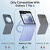 for Samsung Galaxy Z Flip 6 Case with Screen Protection, Flip z 6 Slim HD Clearly Case Ultra-Thin Anti-Scratch Shockproof Phone Case Support Wirel...
