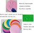12pack 11 inch Color Dry Wipe dot Circle Removable Dry Erase Circles, whiteboard Marking Vinyl Sticker dot Wall Decal Wall Decal School Classroom ...