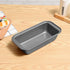 Mikim Small Loaf Pans for Baking Bread 10x5 Inch Outer Diameter, Carbon Steel Mini Bread Loaf Pans for Homemade Bread, Rectangular Set of 2, Gray...