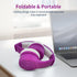 Toddler Wireless Headphones, Bluetooth Kids Headphones 93db Volume Limited Foldable with Built-in Mic for Cell Phones TV Tablet Amazon fire School...