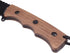 Compact Fixed Blade Knife Full Tang Short Knife Blade Wood Handle with Sheath Clip, Paracord for EDC Outdoor Camping Hiking Gift...
