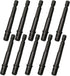 10Pcs 1/4 Inch Socket Adapter Set, Impact Driver Socket Adapter Hex Shank Square Socket Bit Adapter for Automotive DIY, Silver...