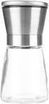 BlueSnail Stainless Steel Manual Grips Glass Salt Pepper Grinder Seasoning Bottle (5.1", Silver)...
