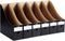Magazine Holde, Magazine File Holder for Home, Office, Desk, 10.6'' H×10.2'' L ×3.5''W Magazine Storage Box (Black, 6 Pack)...