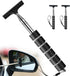 Car Mirror Squeegee, Retractable Car Rearview Mirror Wiper, Side Mirror Squeegee, Portable Car Cleaning Tool for Rainy Foggy Weather,Universal Car...