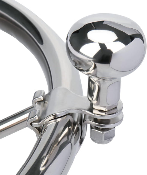 Pebbly Beach Boat Steering Wheel Knob, 316 Stainless Steel Wheel Knob Spinner, Suicide Knob with Wrench...