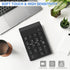 Bluetooth Number Pad Wireless Numeric Keypad 10 Key Numpad Compatible with Laptops MacBook, ChromeBook, ThinkBook, MateBook, Inspiron Computer Des...