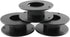 JCBIZ 12pcs 55mm Plastic Spool Black Bobbin Empty Spools for Ribbon Beading String Wire Bobbin Cord Ropes...