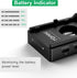 NP-F Battery Adapter Plate with LED Low Battery Indicator, 1/4'' Screw Mount for NP-F 550V, NP-F 750V, NP-F 970V - Lightweight Design for DSLR Cam...