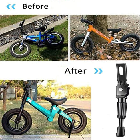 Kids Bike Kickstand for 12 14 16 18 Inch Wheel Bicycle Side Kick Stand Rear Mount Premium Steel Bikes Support Racks (For 16 inch bike)...