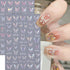 Shiny Pink Butterfly Nail Art Sticker Butterfly Nail Decals 3D Self-Adhesive Nail Art Supplies Laser Glitter Butterflies Nail Design Stickers for ...