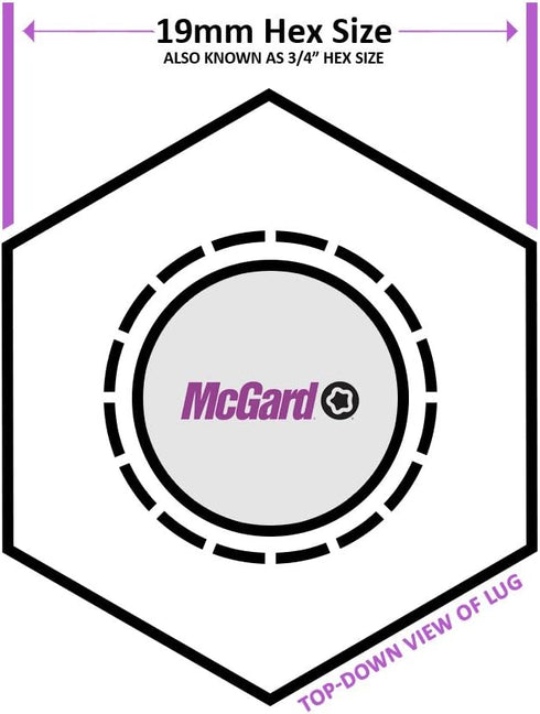 McGard 64011 Lug NUT 7/16 Bulge...