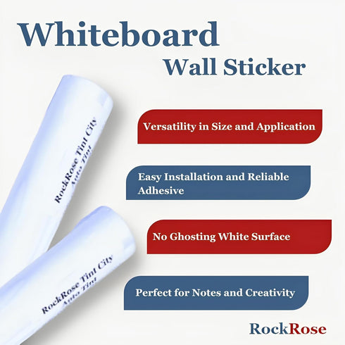 White Board Wall Sticker with Dry Erase Vinyl - Self Adhesive Whiteboard Sticker for School Office & Home - Peel and Stick Whiteboard Paper - Dry ...