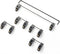 MELETRIX WS V3 Stabs TPU Version PCB Mount Screw-in Stabilizers 2u 6.25u 7u Stabilizers Mechanical Keyboard Screw Stabilizers...