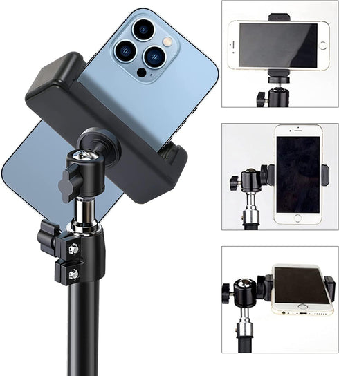 Universal Cell Phone Tripod Mount Adapter, Phone Holder Clip Connector Head Used for Monopod Selfie Stick Travel Mini Flexible Tripod and More......
