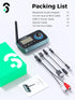 Bluetooth Transmitter Receiver - SOOMFON 3-in-1 Bluetooth 5.0 Audio Adapter for 2 Headphones with LCD Display Adjustable Volume, Optical AUX RCA B...