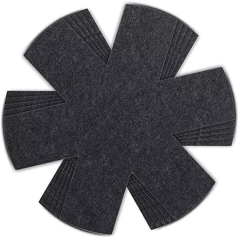 Pan & Pot Protectors for Stacking | 12-Piece Set and 3 Different Sizes | Cookware Polyester Felt Divider Pads...
