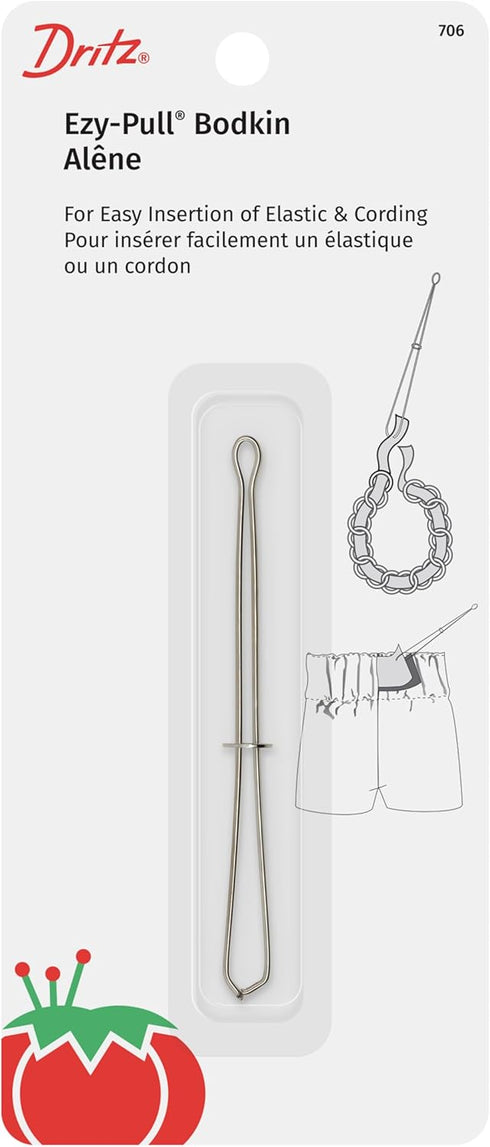 Dritz Ezy-Pull, Cording & Elastic Insertion, 1 Count Bodkin, Silver...