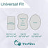 Yoofoss Waterproof Bassinet Mattress Pad Cover 2 Pack Fit for Hourglass/Oval Bassinet Mattress, Baby Bassinet Mattress Protector for Boys and Girl...