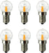 E14 2W LED Bulb Mini Globe Crystal Light (20W Equivalent) E14 Candle Base Chandeliers Light Glass Cob Decorative Light for Home Lighting Ceiling F...