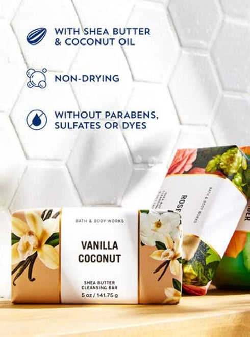 Bath and Body Works Eucalyptus Spearmint Shea Butter (5 oz / 141 g) Cleansing Bar...
