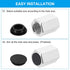PATIKIL 5mm Diameter Silicone Round Snap, 30 Pcs in Type Locking Furniture Hole Plug Button Protective Cover Cap Head Fit for 2.5-5mm Hole for Sea...
